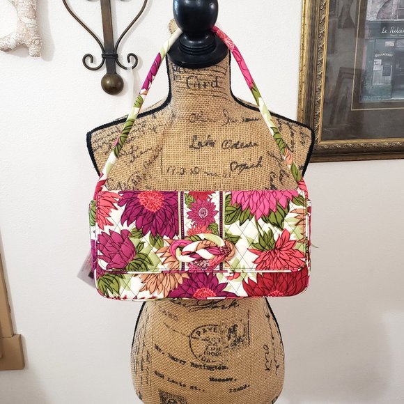 NWT Vera Bradley Knot Just a Clutch Hello Dahlia Handbag Purse - Picture 8 of 8